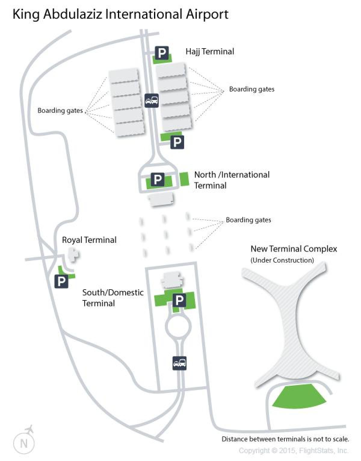 Flughafen Mekka (Makkah) Terminalplan