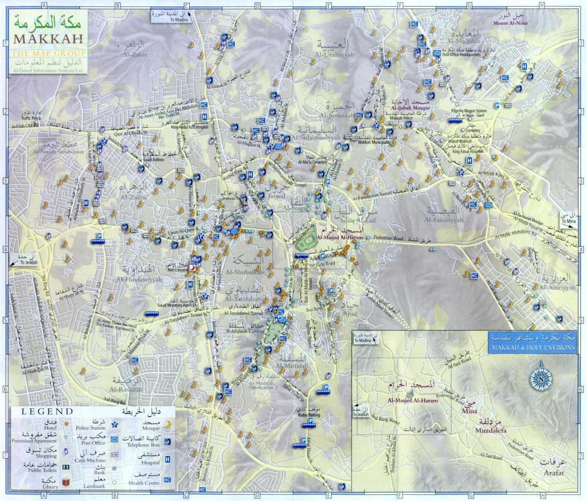 Mekka (Makkah) Stadtplan