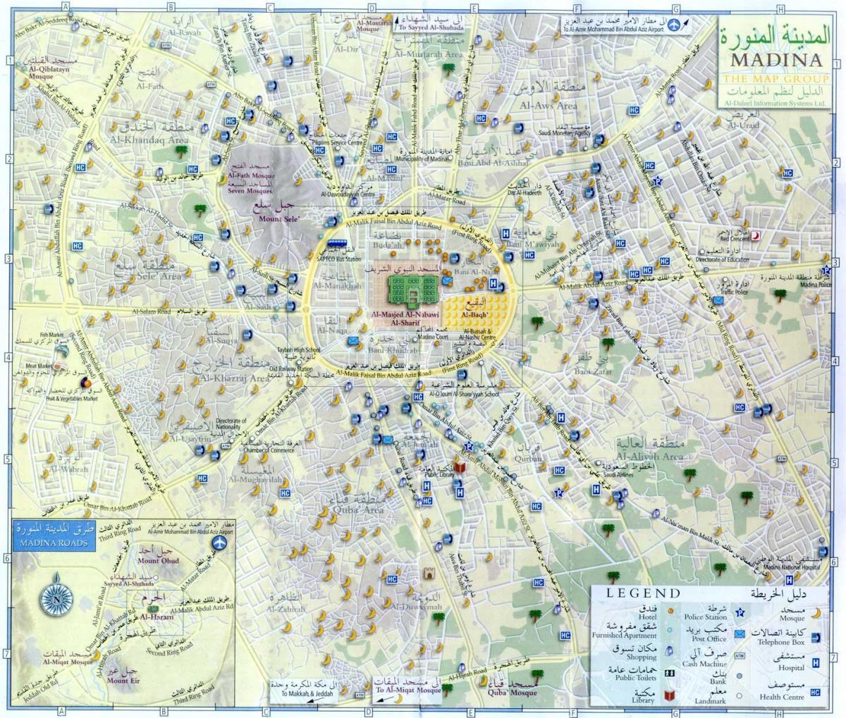 Mekka (Makkah) Stadtzentrum Karte